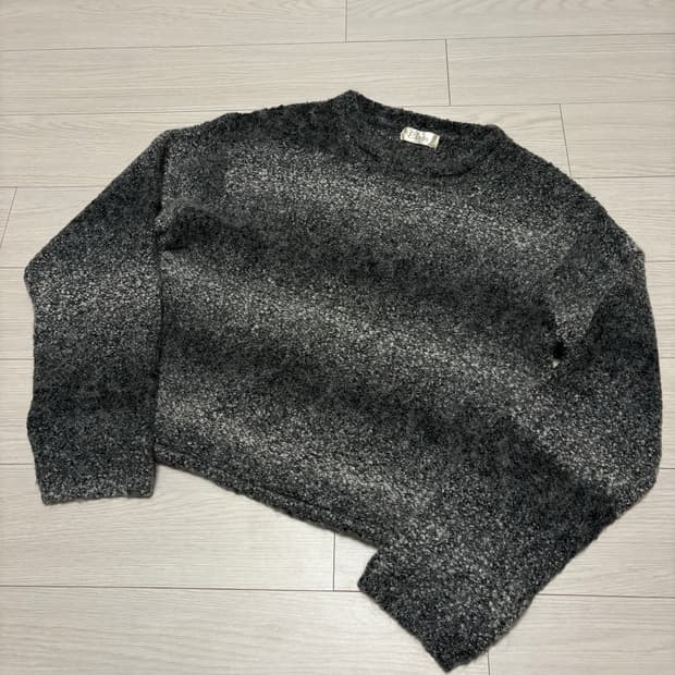 빈티지 스트라이프 크롭 니트 55사이즈