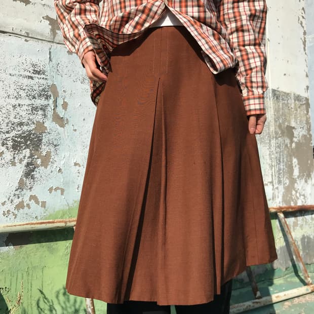 이탈리안 레이어드 스티치 스커트