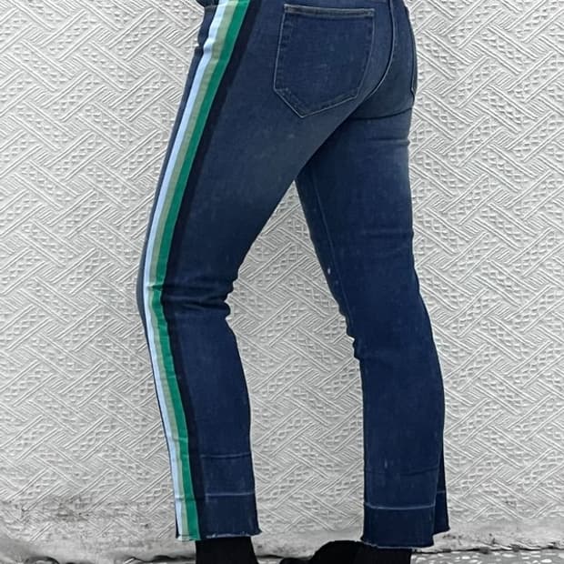 에센셜 앤트워프 레트로 사이드 라인 데님팬츠 25인치 C08632