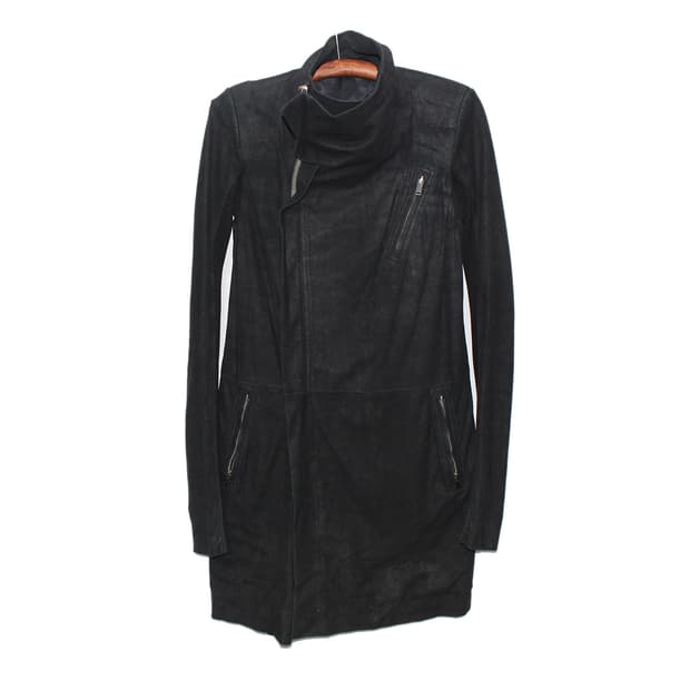 Rick Owens 15ss 릭오웬스 램스킨 레더 하이넥 바이커 자켓