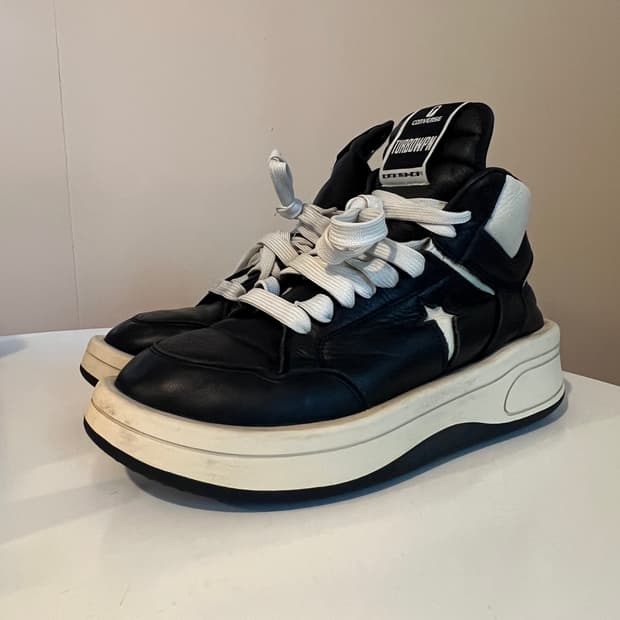 컨버스 x 릭 오웬스 다크쉐도우 터보웨폰 블랙 크림