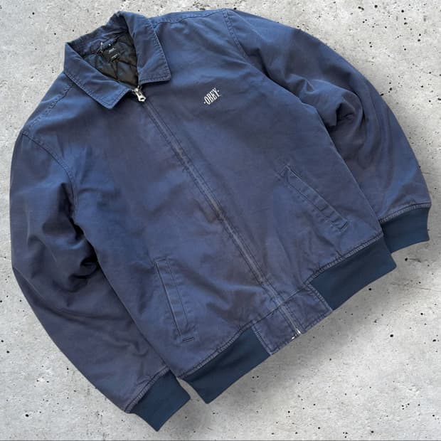 [S] 오베이 네이비 누빔 안감 워크 자켓 D302