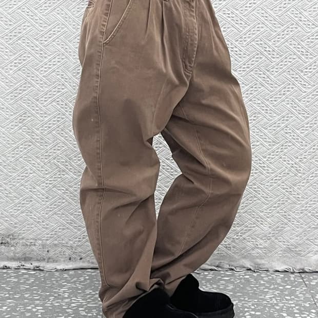 콜럼비아 빈티지 모던 캐주얼 핀턱 치노 면바지 33인치 C09105