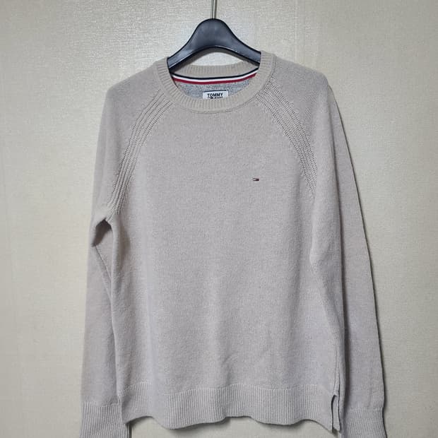 타미진스 울 솔리드 크루넥 니트