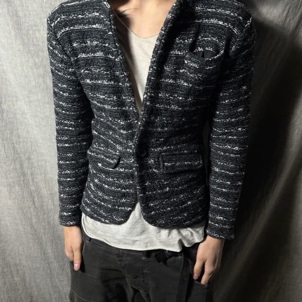 FUGA Textured Tweed Jacket