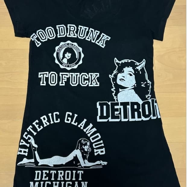 Hysteric Glamour 킨키 반팔티 FREE
