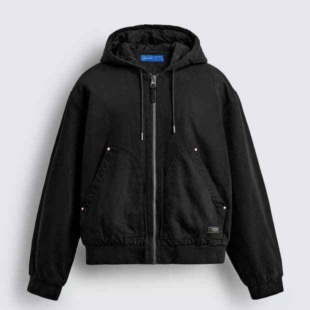 자라 후드 패딩 재킷(M)