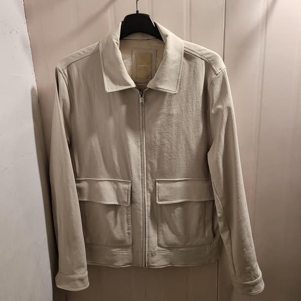 [100]빈폴  린넨 블루종 자켓