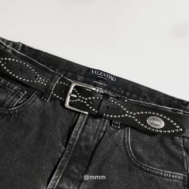 [Unisex] 웨스턴 아메리카 빈티지 가죽벨트