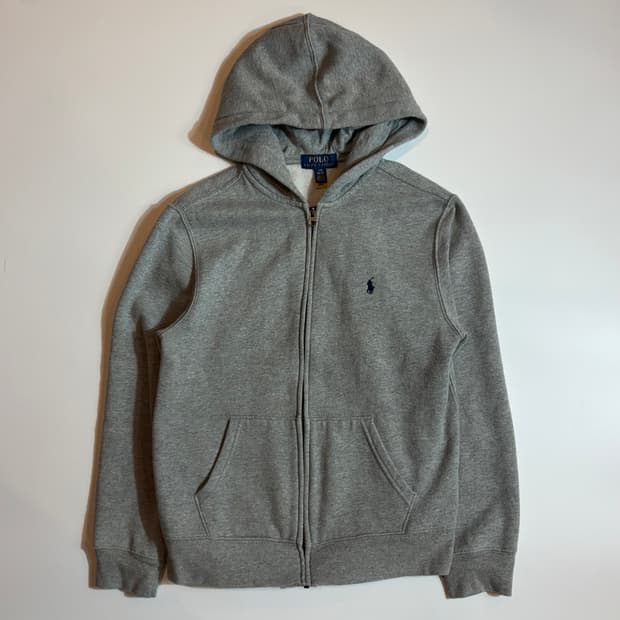 폴로 랄프로렌 그레이 집업 후드