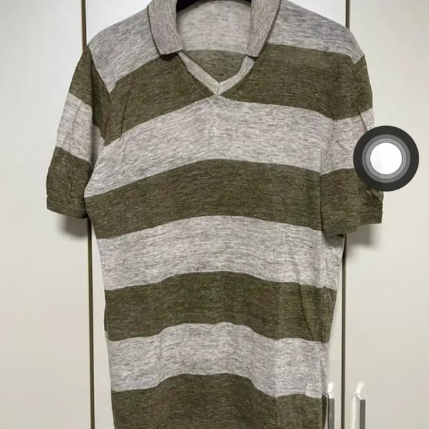 Eleventy 남성 100% 린넨 반팔셔츠 (M size)