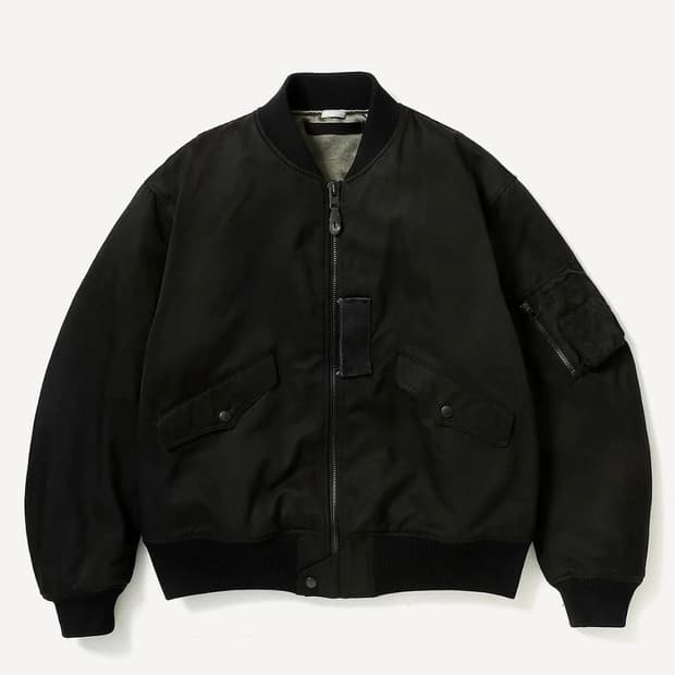 아프레쎄 빈티지 실크 L-2b 플라이트 자켓