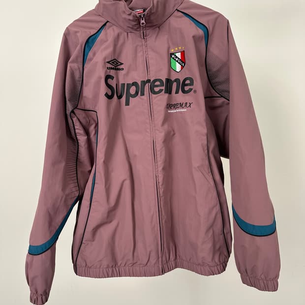 슈프림 x 엄브로 트랙 자켓 더스티 플럼 2XL