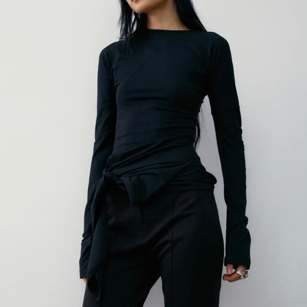 로우클래식 랩티셔츠 블랙