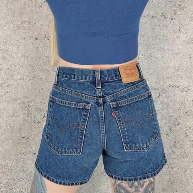 LEVIS 리바이스 955 데님 쇼츠(99년-647 멕시코 팩토리)
