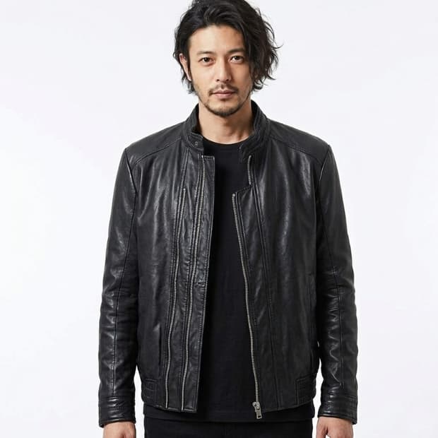 95 / 고트가죽 싱글라이더자켓/토326-부