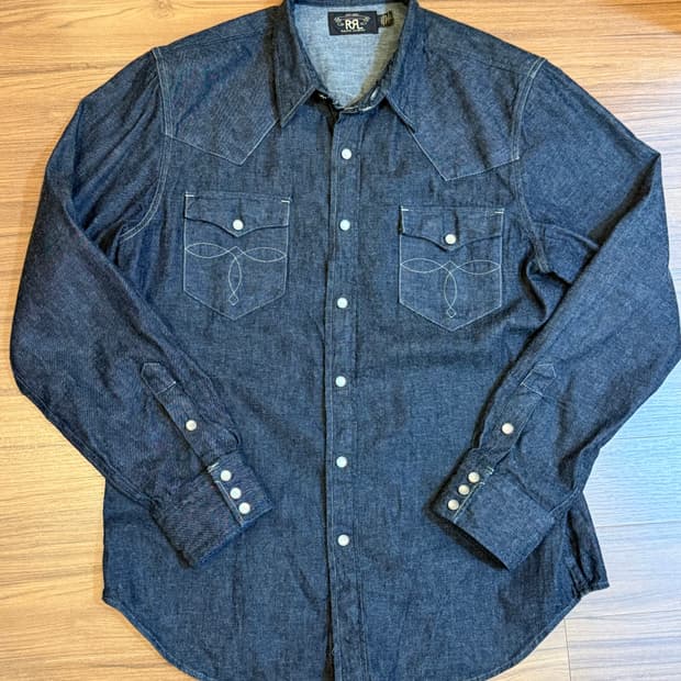 RRL 데님 웨스턴 셔츠 L사이즈