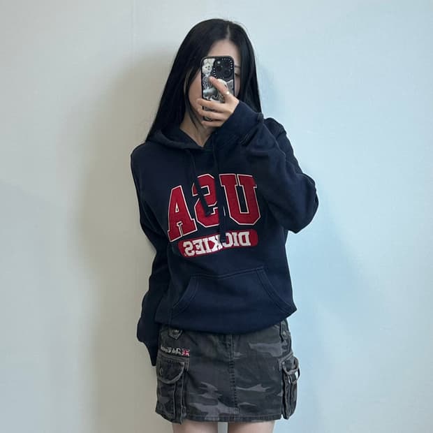 디키즈 USA 네이비 후드티