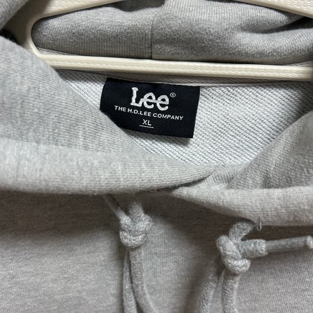 Lee 리 로고 후드티 그레이 XL