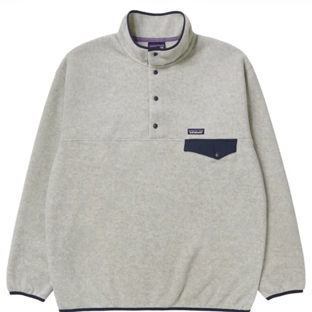 파타고니아 신칠라 스냅티 플리스 풀오버 오트밀 헤더
