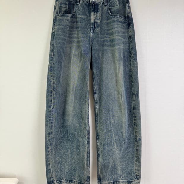 밀로 아카이브 리플렉트 커브드 청바지 데님팬츠 - 오일블루 L