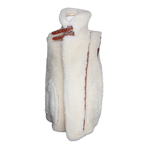 코치 램스킨 무스탕 양면 베스트 55, 66