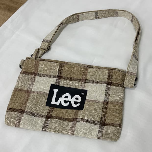 LEE 체크 숄더백 크로스백