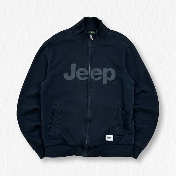 JEEP 코튼 집업 블랙