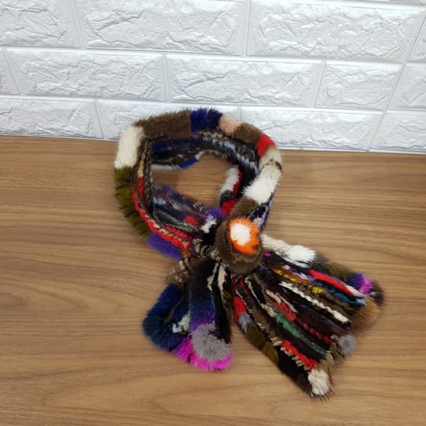 밍크 목도리 머플러 (스킨밍크)