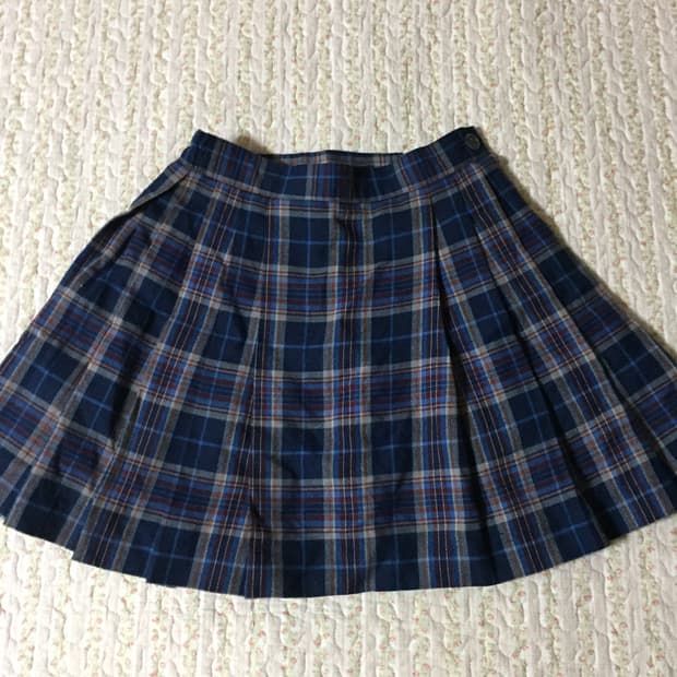 Vintage check skirt