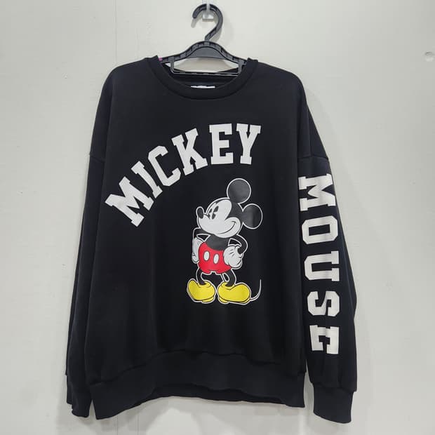 디즈니 미키마우스 X 프랭크스톤 콜라보 맨투맨 여성 90~95 오버핏