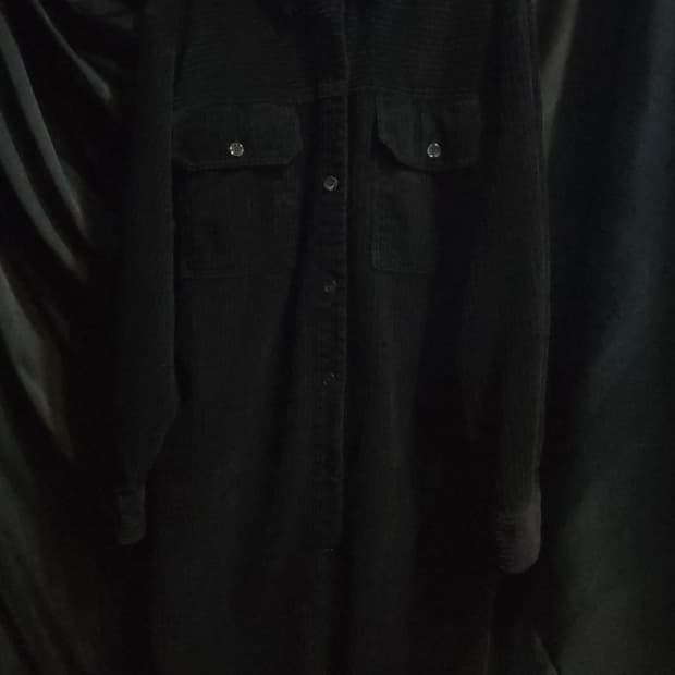 스튜디오톰보이 코듀로이 셔츠형 원피스