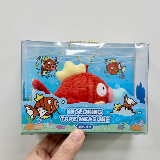 포켓몬 무릉도원 잉어킹 줄자 마스코트 키링