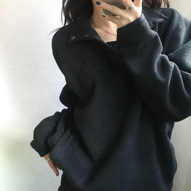 Polo 폴로 랄프로렌 골프 블랙컬러 스냅 후리스