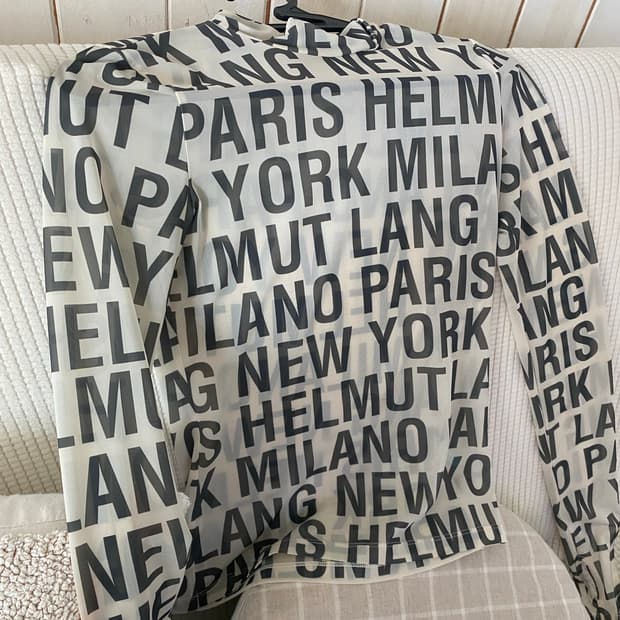 헬무트랭 시스루 티셔츠s