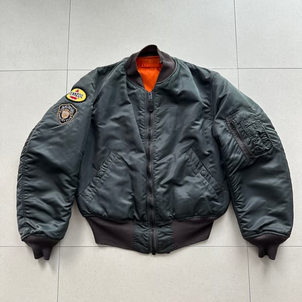 60s 오리지널 USAF 미공군 MA-1 D타입 항공점퍼 M