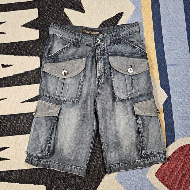 뱅뱅 빈티지 워싱 카고 반바지 28