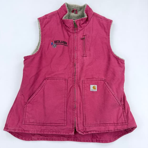 칼하트 90s 빈티지 쉐르파 조끼