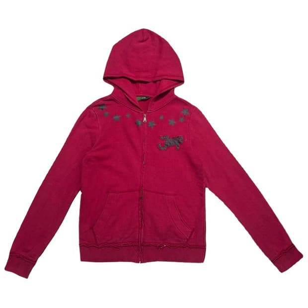 JEEP 스타 후드집업 레드 S