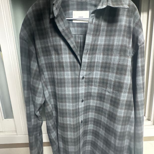 퍼렌 릴렉스드 체크셔츠