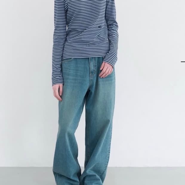 엔조블루스 더블 로고 스트라이프