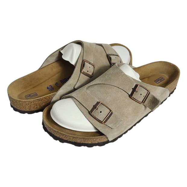 280)Birkenstock 버켄스탁 취리히 스웨이드 레더 타우페
