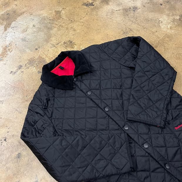 [정품/S] 바버 블랙 퀼팅 자켓 b16