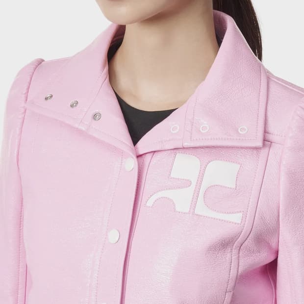 꾸레쥬 비닐 리에디션 자켓 로즈