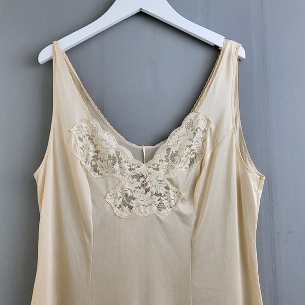 빈티지 B급 레이어드 슬립 원피스