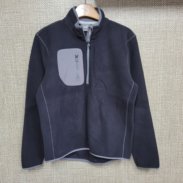 95사이즈 푸마 플리스 하프 집업 티셔츠 