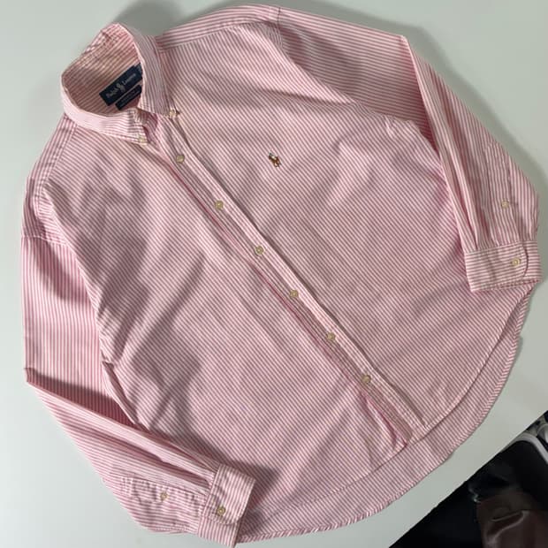 Polo 폴로 랄프로렌 핑크 스트라이프 옥스포드 셔츠
