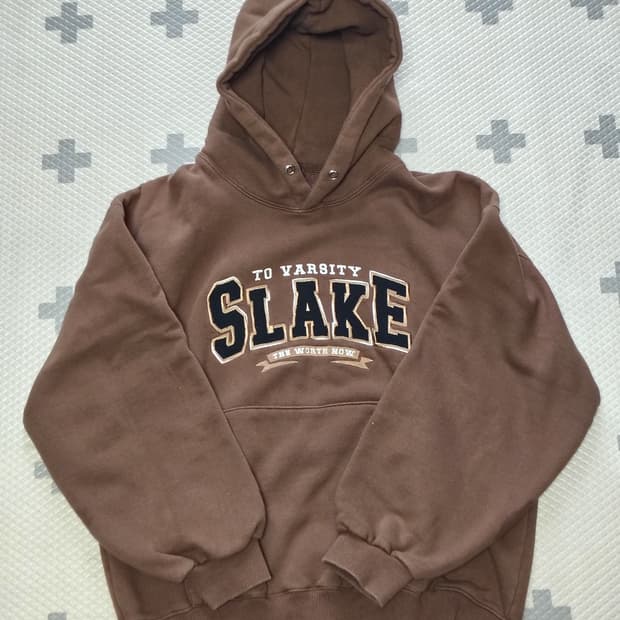 슬레이크 브라운 후드티 L