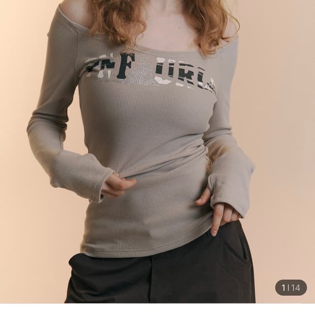 플리즈노팔로우 플노팔 Jules Long Sleeve Top (Sand)