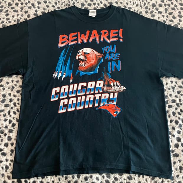 길단 GILDAN Cougars NFL 티셔츠 2XL XXL 구제 빈티지
